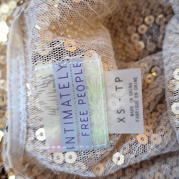 Intimately Free People Gold Sequin Holiday Dress SZ.XS-TP ✨ - Picture 14 of 16